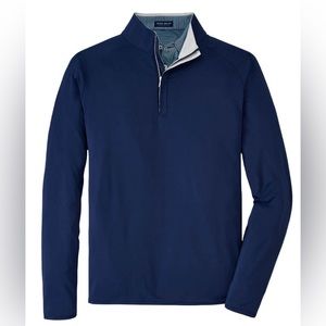 New in package Peter Millar Stealth Performance Quarter Zip (American Express)